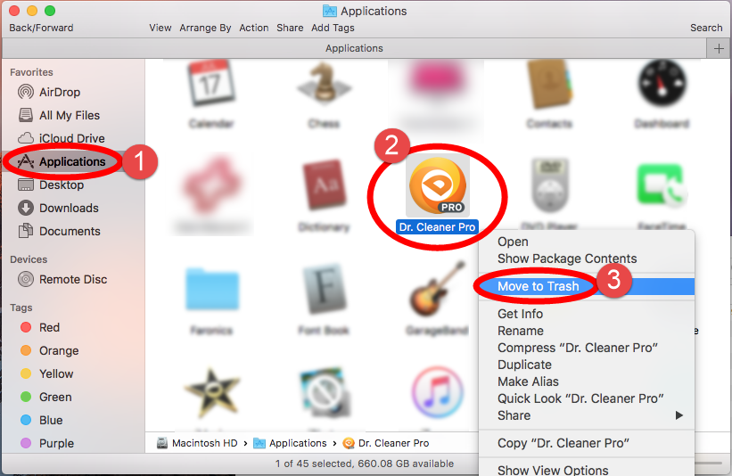 dr.cleaner mac app issues