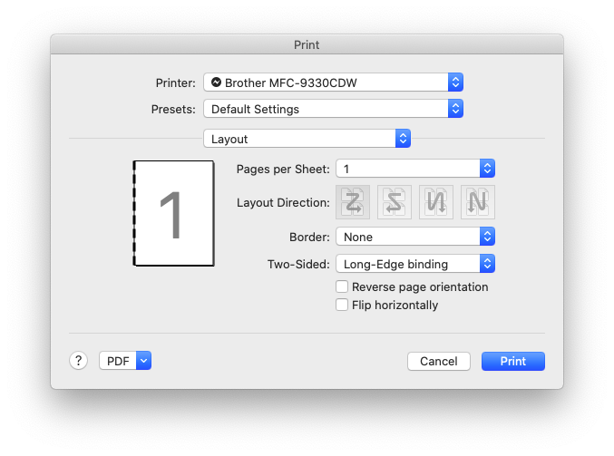 word 2016 for mac printing double sided